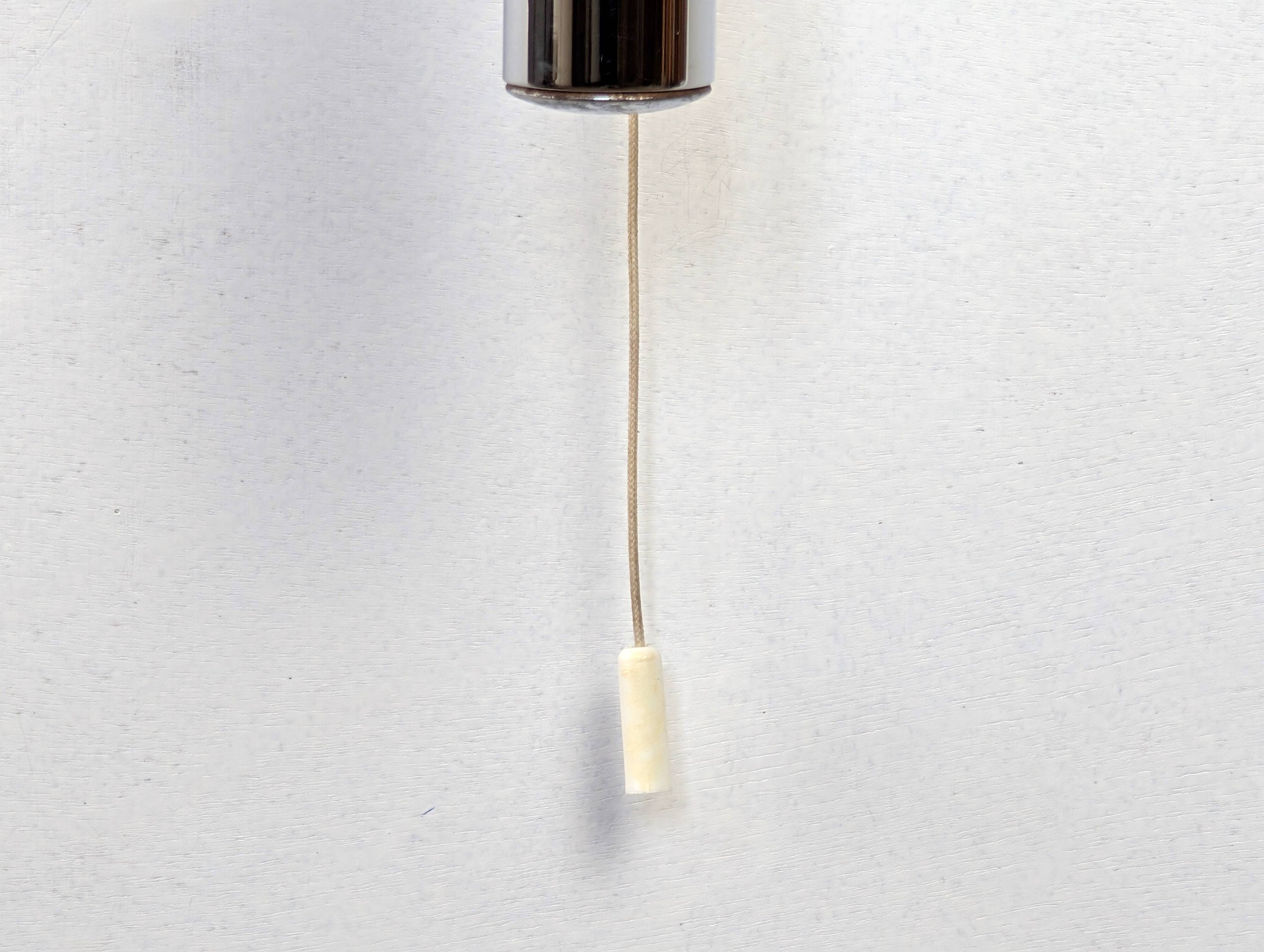 Pair of chrome wall lights