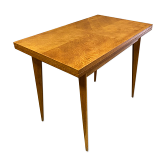 Vintage table oak feet compass