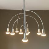 10-branched chandelier by Max Bill for Temde 1960