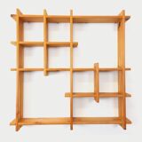 Vintage pine wall shelf, from the 80s