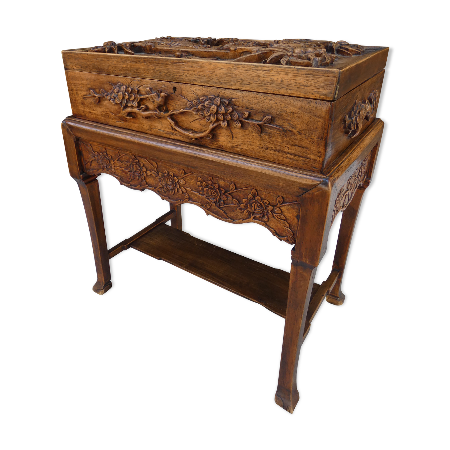 Carved chest from  Indochina 1930