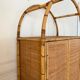 Vintage rattan wardrobe
