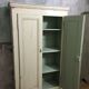 Old wardrobe, aged white patina
