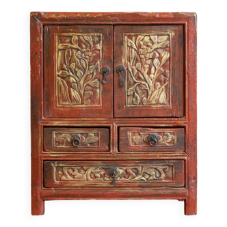 Mini antique Chinese cabinet