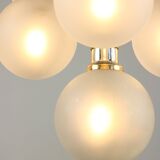 Vintage Orion Brass Ball Chandelier: Mid-Century Modern Sputnik Lighting