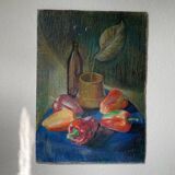 Oil pastel still life 1970
