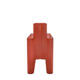 Space age pink plastic magazine rack, Giotto Stoppino, Kartell 1970s