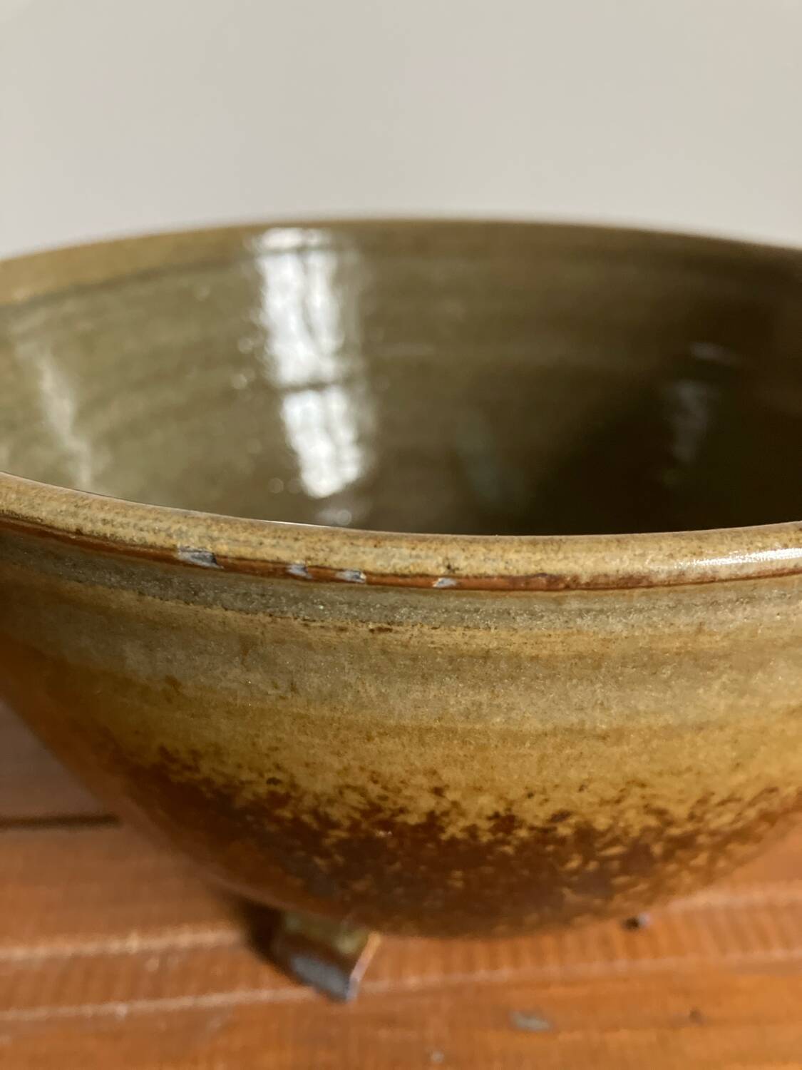 Stoneware dish strainer