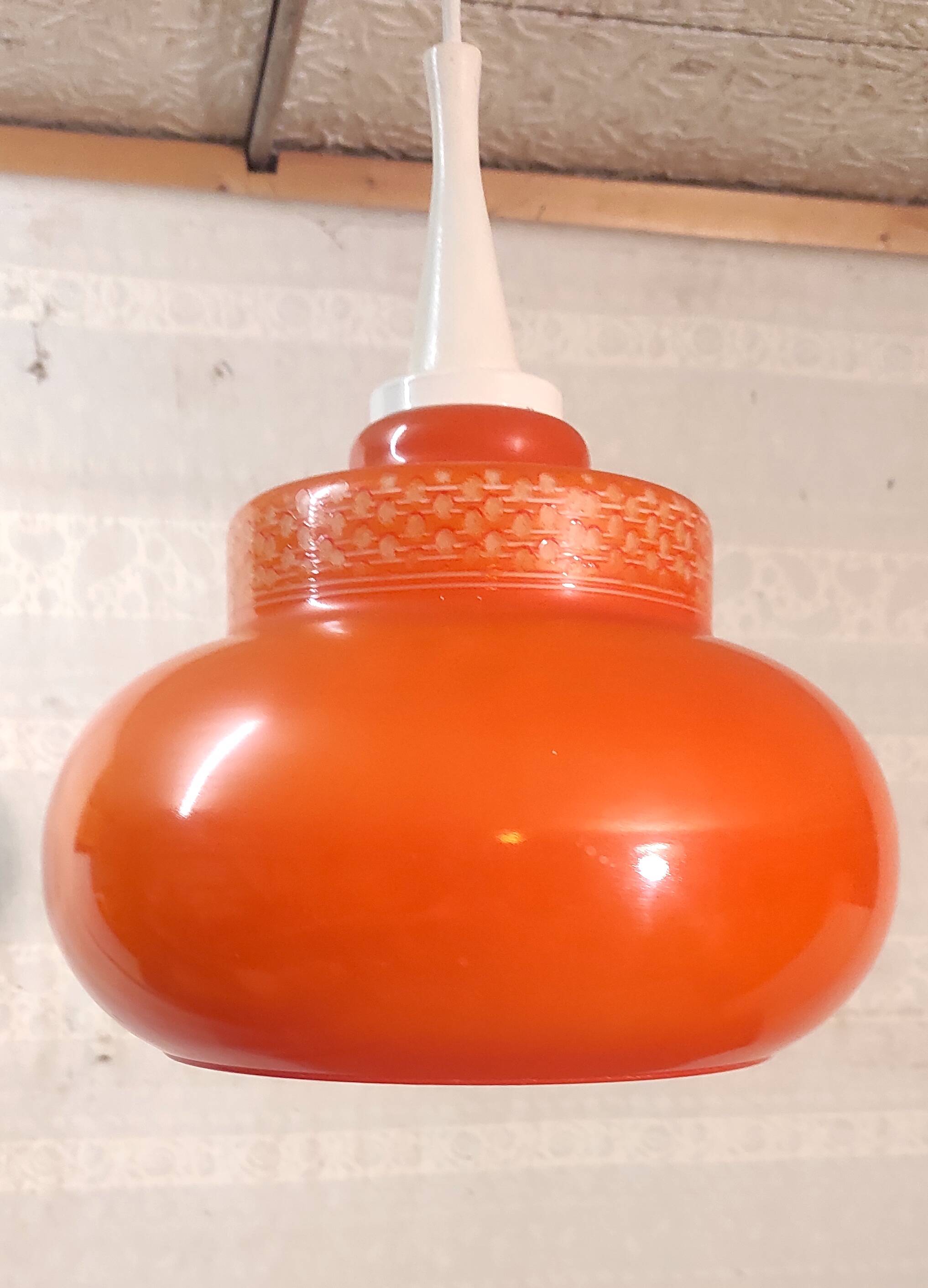 Orange vintage suspension - 1960s/70s