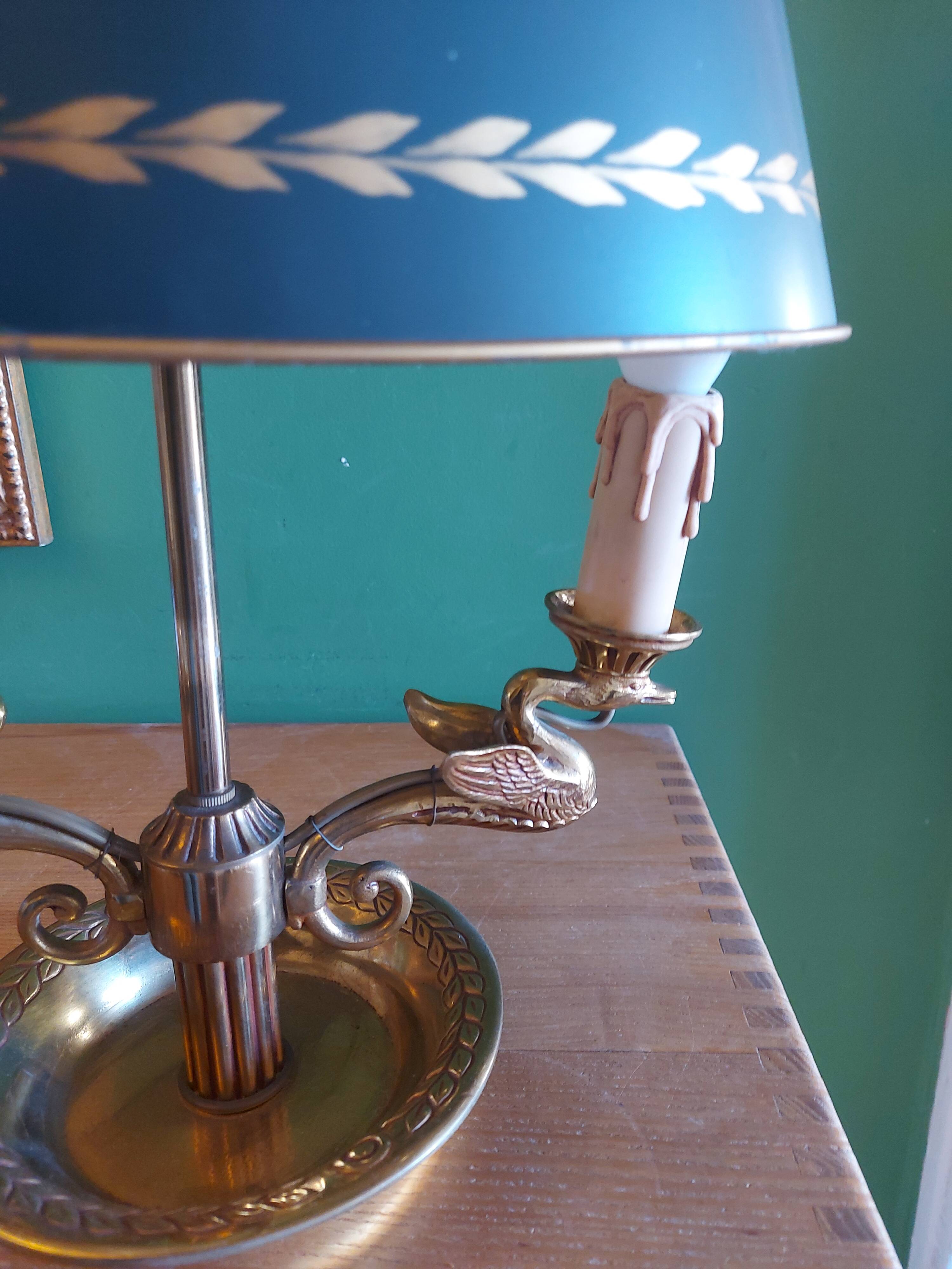 BOUILLOTTE LAMP IN BRONZE, SIGN DECOR