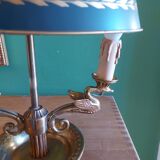 BOUILLOTTE LAMP IN BRONZE, SIGN DECOR