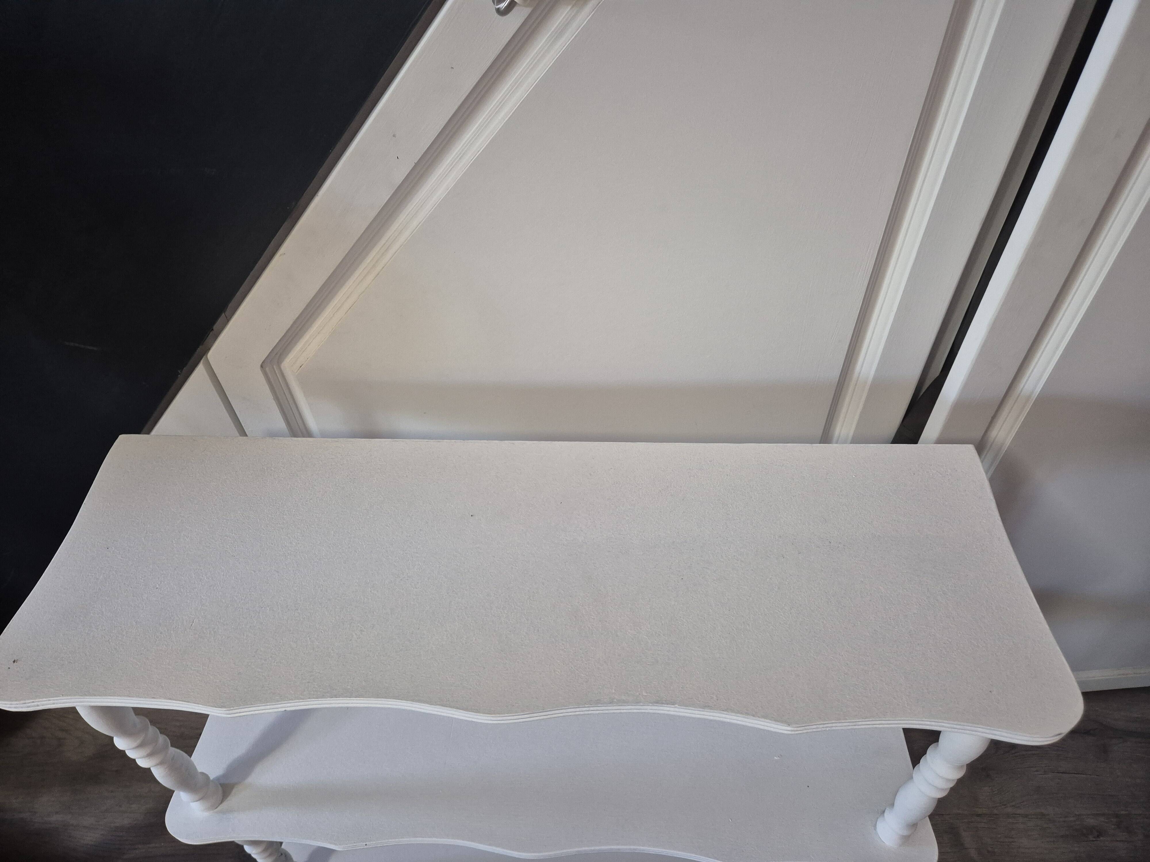 Meuble de rangement etagere sur pied vintage année 60 repeint partiellement