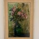 "Flowers" Oil painting, 1960s