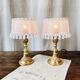 Duo de lampes romantiques en bronze
