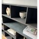Meuble de métier, bibliothèque en bois peint