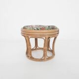 Vintage rattan stool, 1960's