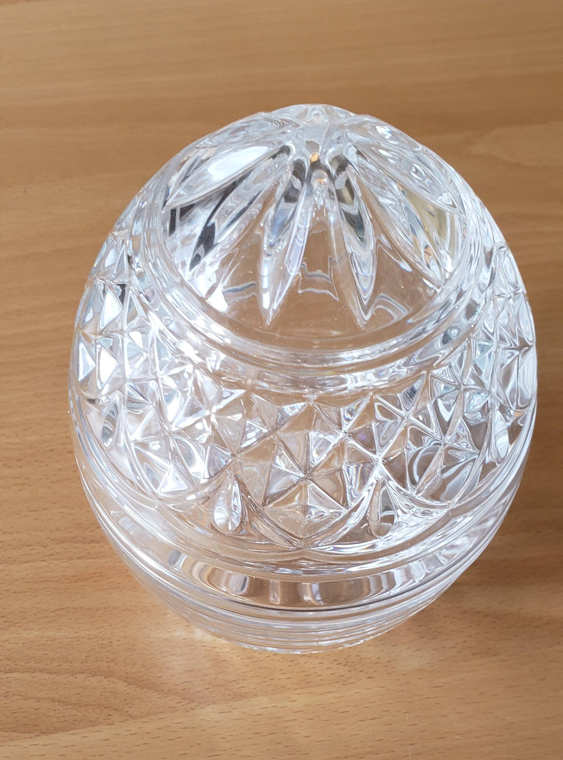 Crystal d'Arques candy dish egg