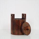 1960s Wooden ice bucket by Jean Gillon from Brazil