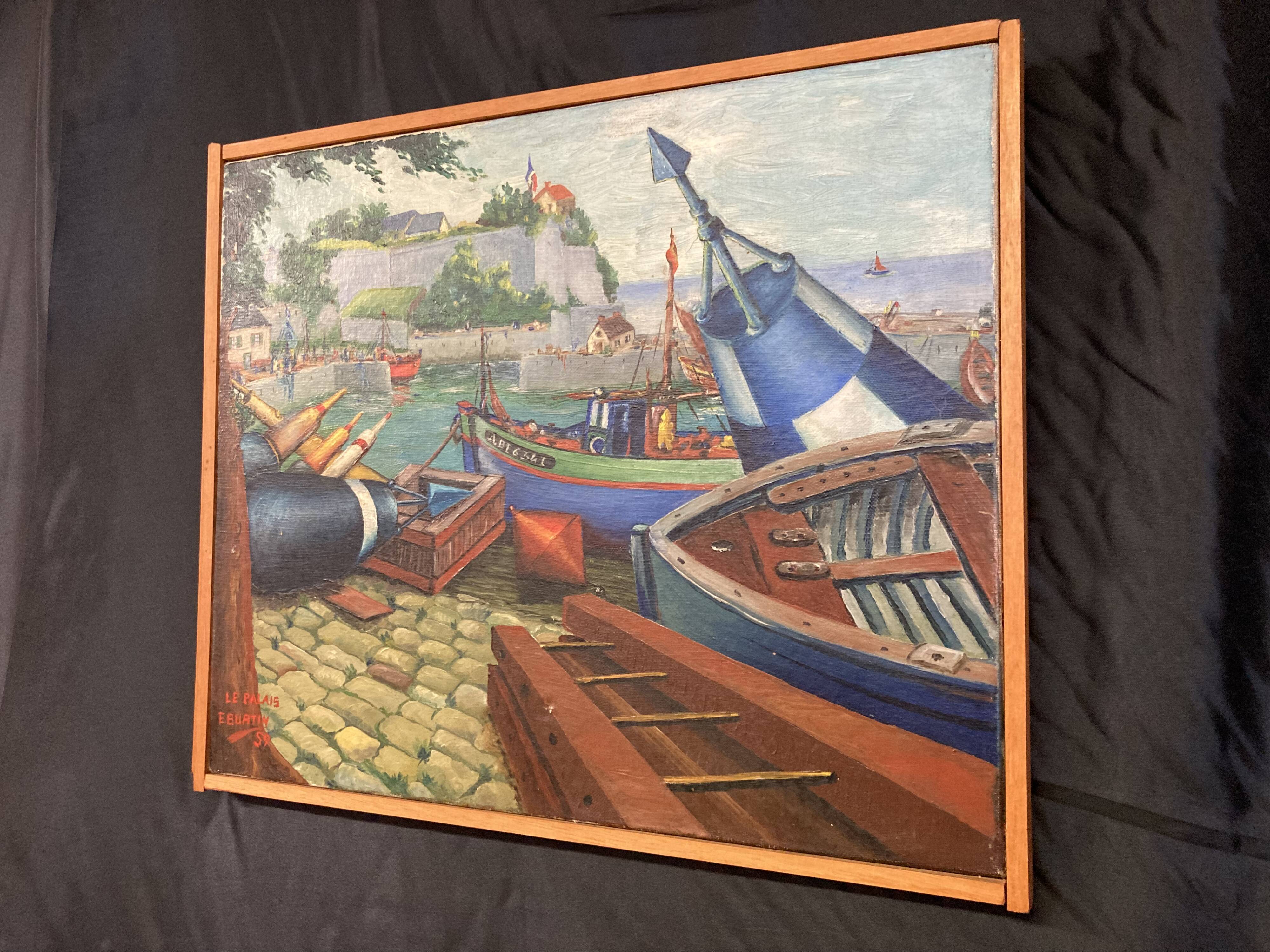 Port of Belle-Île-En-Mer, Citadel, oil on canvas