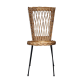 Chaise vintage rotin