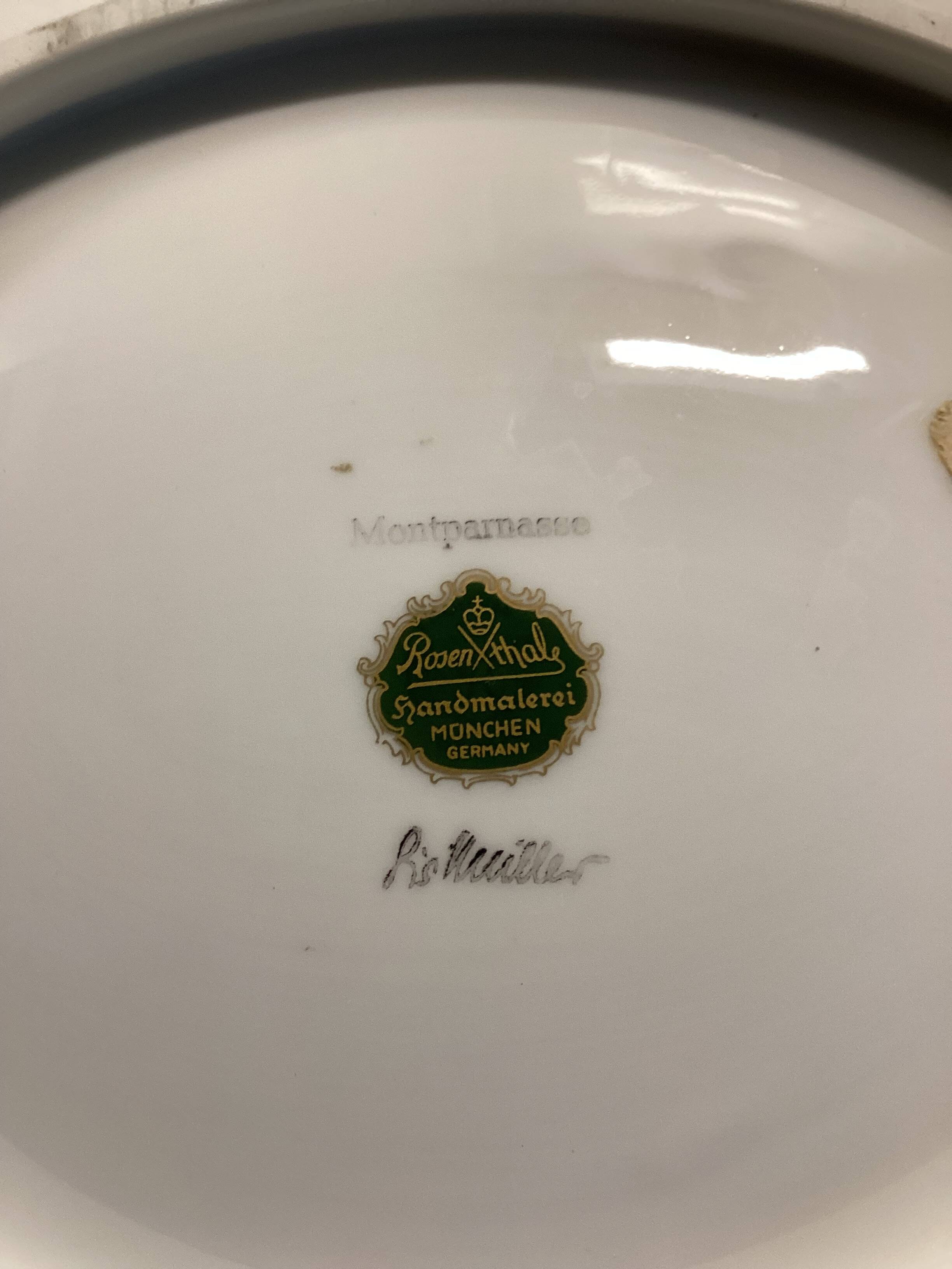 Rosenthal plate from the Montparnasse collection. Oval platter Rosenthal.