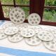 12 oyster plates Moulin des loups with dish