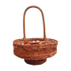 Rattan bar basket , portable , vintage