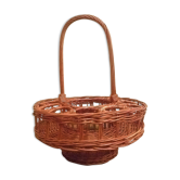 Panier bar en rotin, portable, vintage