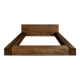 Solid wood bed