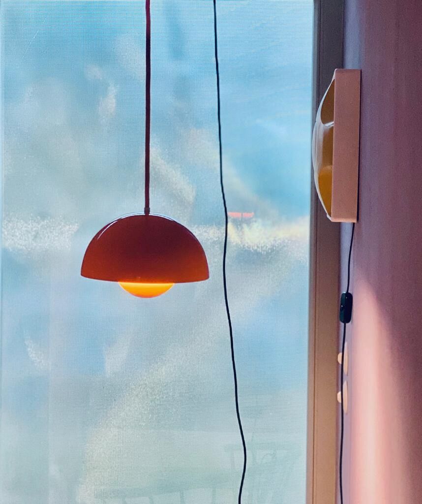 Verner Panton flowerpot pendant lamp by Louis Poulsen, Denmark