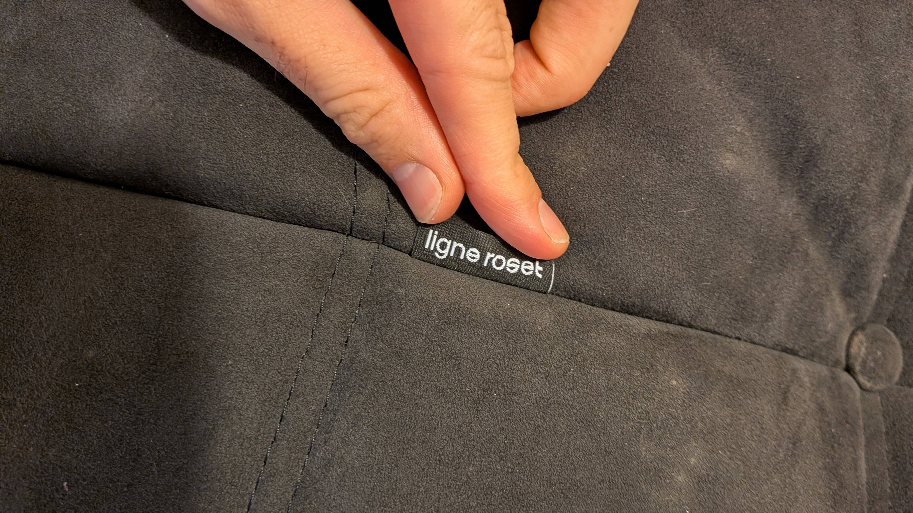 Togo corner sofa Ligne Roset – anthracite Alcantara