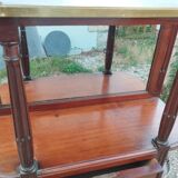 Antique Louis XVI style chest of drawers with marble top