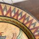 Mural Plate Montopoli Arno Italy 1930 Crowned Griffin Tuscan Majolica