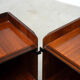 Rare rosewood side cabinets Afra Tobia Scarpa for Maxalto