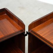 Rares cabinets latéraux en bois de rose Afra Tobia Scarpa pour Maxalto