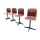 4 chaises Pagholz havane