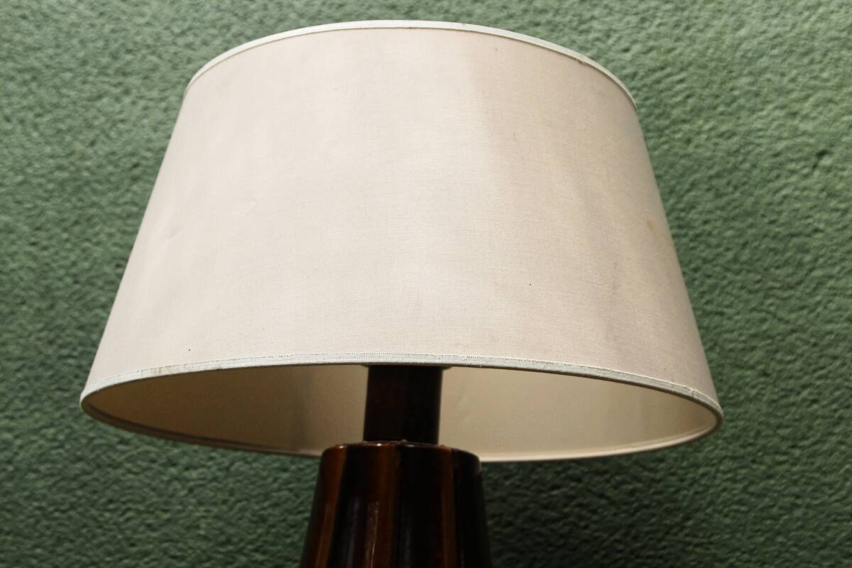 Vintage ceramic lamp, twisted base