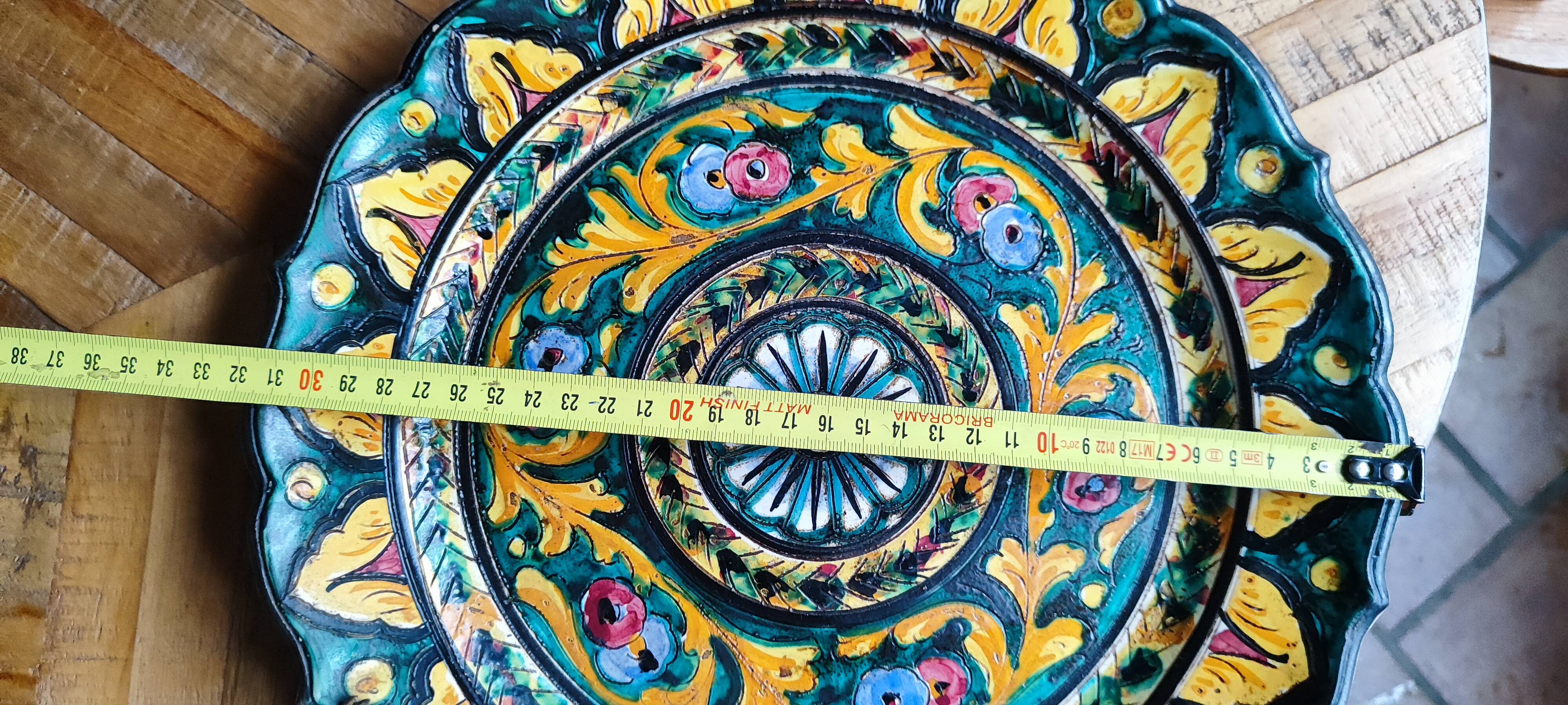 Handmade decorative wall plate