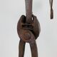 Brutalist sculpture in wrought iron, folk art