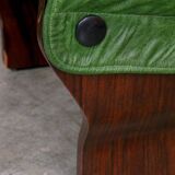 Canada model leather armchair and ottoman by Osvaldo Borsani