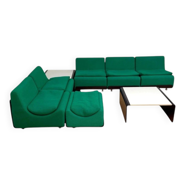 Ensemble de canapés modulaires verts Orbis par Luigi Colani pour COR, Allemagne, 1970, ensemble de 8.
