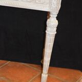 Console style louis XVI in patinated wood