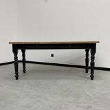 Farm table desk turned legs