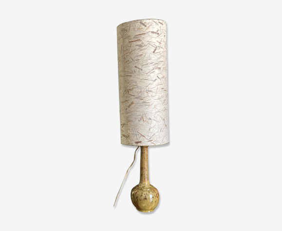 Lampe vintage céramique tuilerie normande Comptet Bavent 50 60 vintage