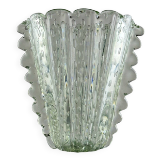 Vintage Murano glass vase by Barovier & Toso, Italy 1930-40s