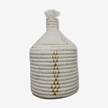 White woven basket