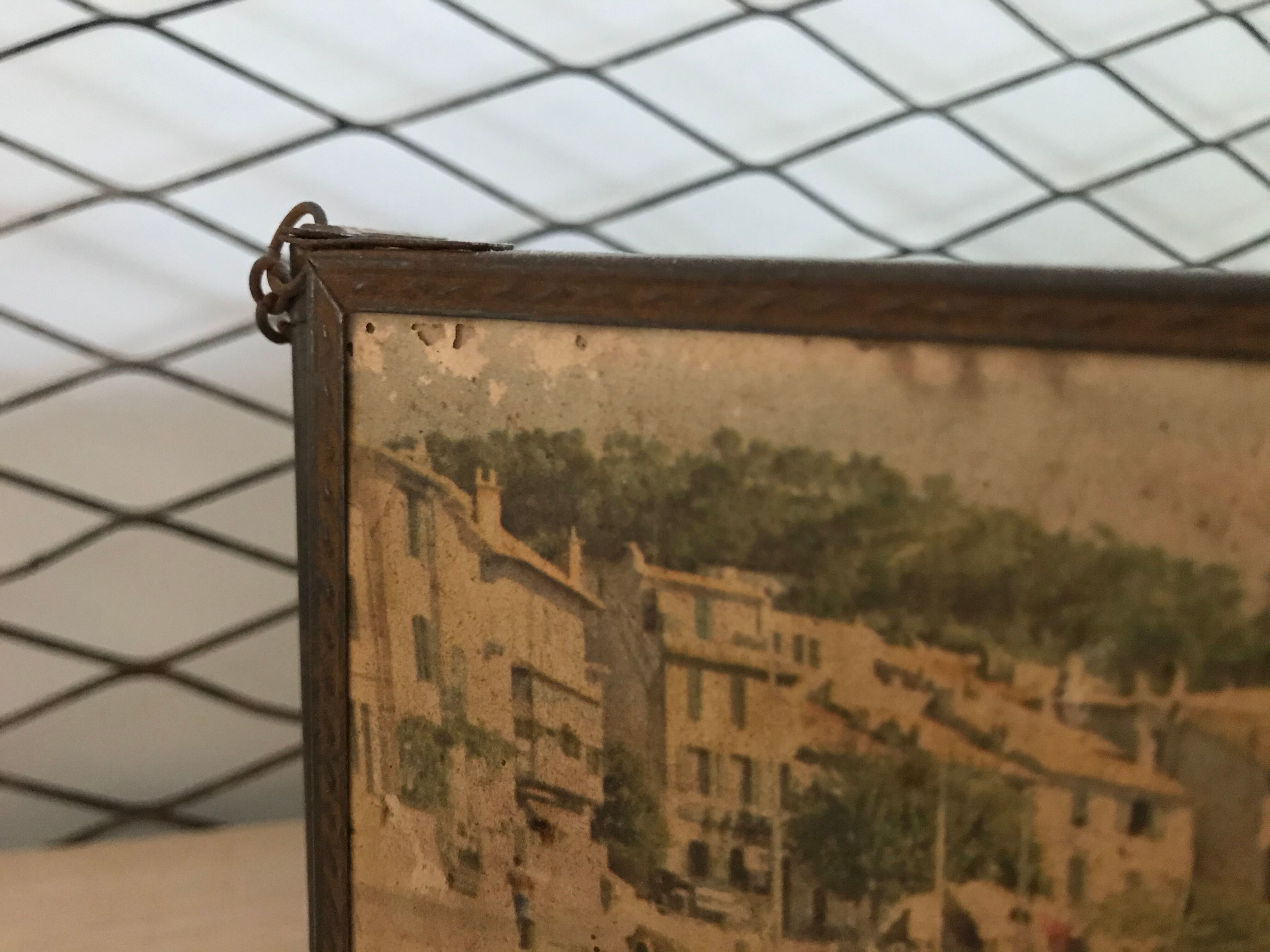 Triptych barber mirror