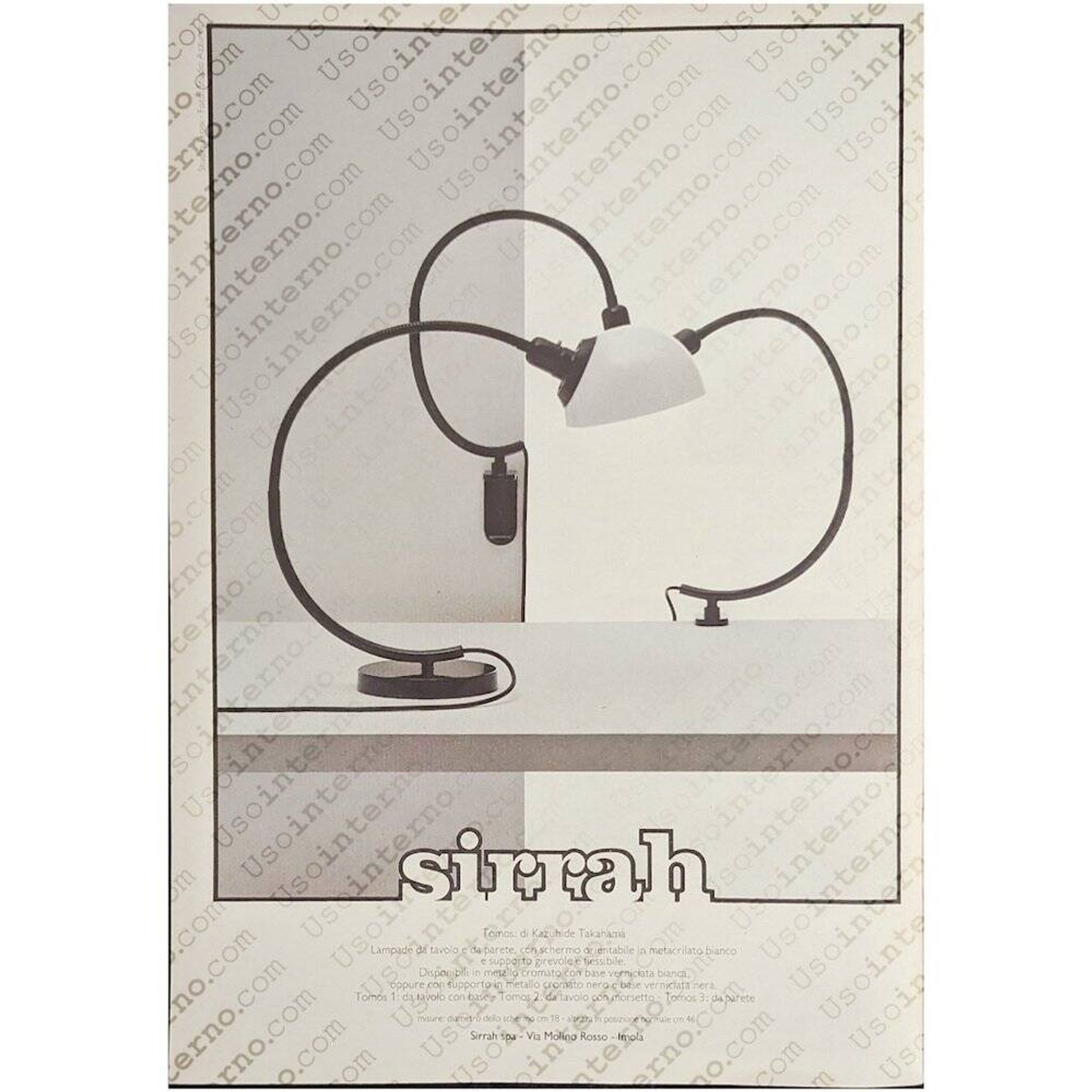 Applique Tomos 3 par Kazuhide Takahama pour Sirrah, années 1970