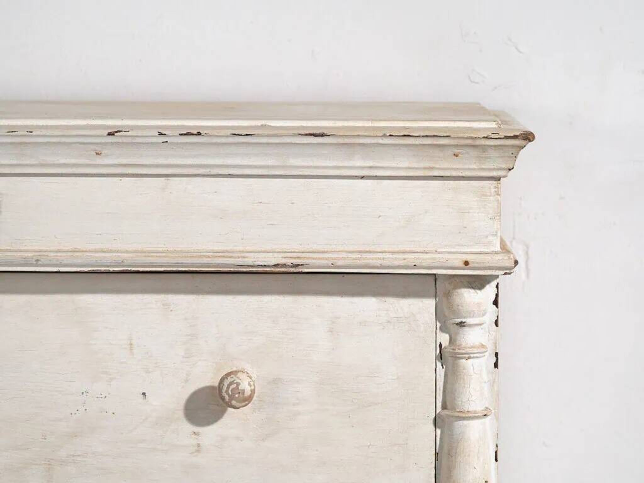 Commode ancienne blanche (c.1900) #18
