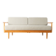 Wilhelm Knoll mid-century sofa, 1950s, cherry wood, reupholstered
